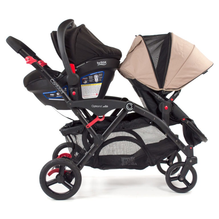 What Strollers Is The Britax B Safe, Lightweight Double Stroller With Car Seat Adapter
