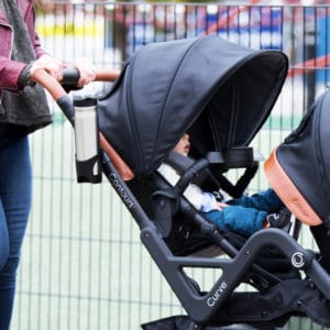 curve double stroller