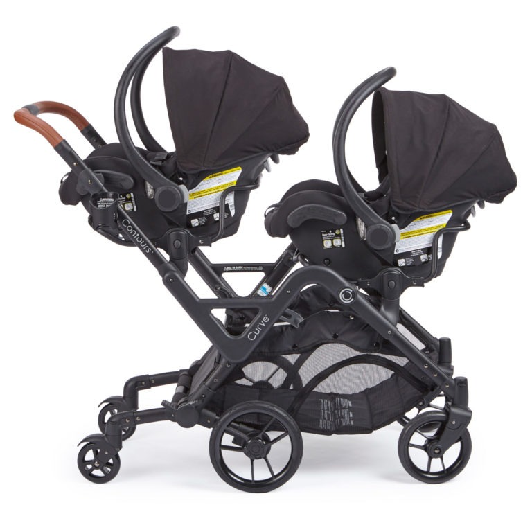 Double Stroller Tandem, Double Stroller With Infant Car Seat Attachment