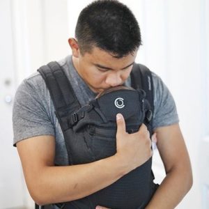 Baby Facing Dad in Carrier