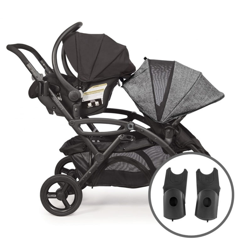 Contours Cybex Maxi Cosi Nuna, Double Stroller With Infant Car Seat Attachment