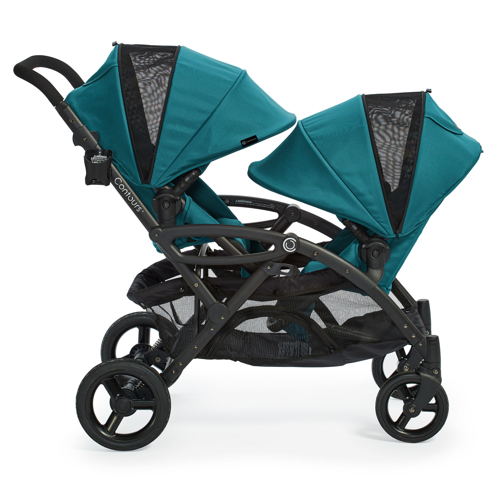 poussette double contour