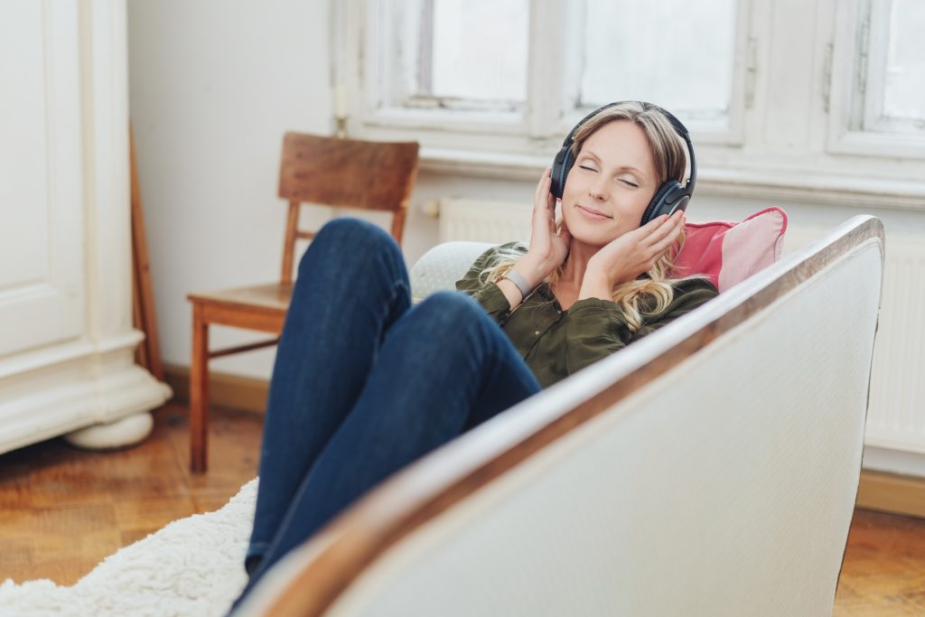 Mom with Headphones