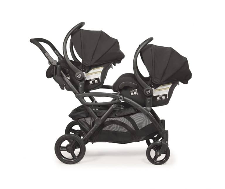 twin jogging stroller with two car seats