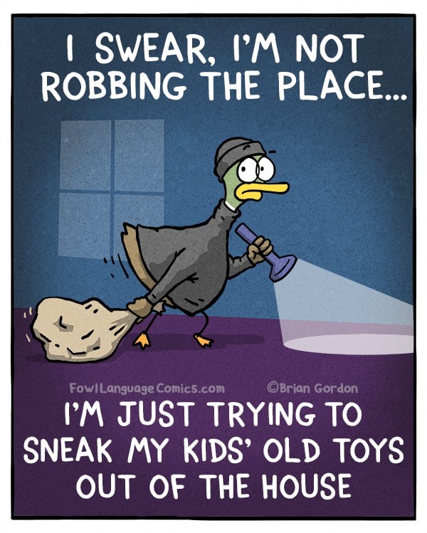 Duck Robber Comic Strip
