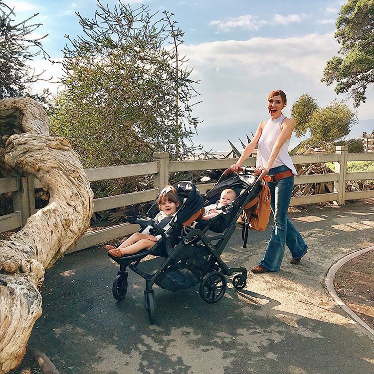 curve double stroller