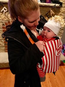 Baby In Popcorn Carrier Costume