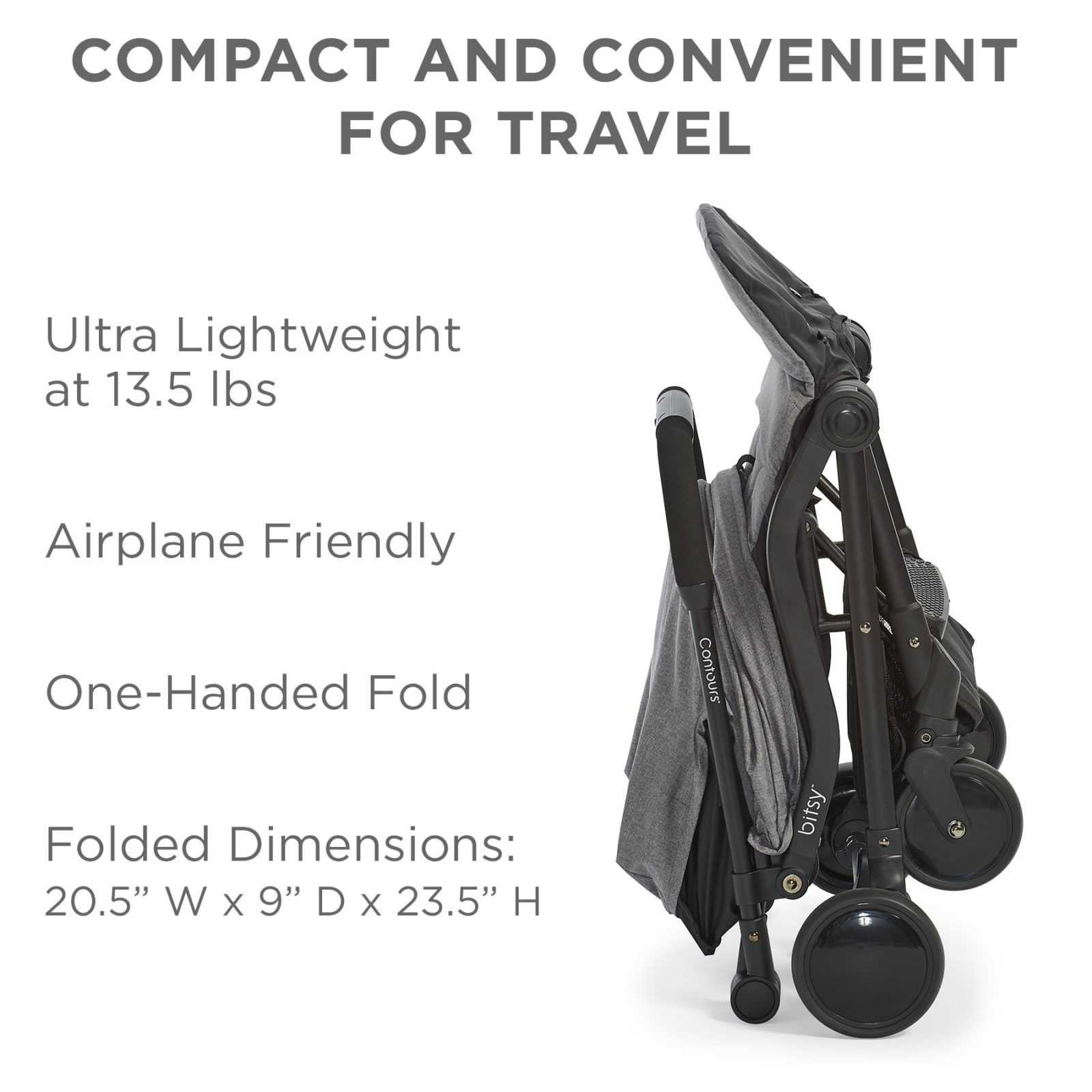 contours bitsy compact fold lightweight travel stroller