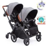 contours double stroller red