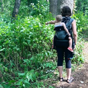 Baby in Carrier in Back position