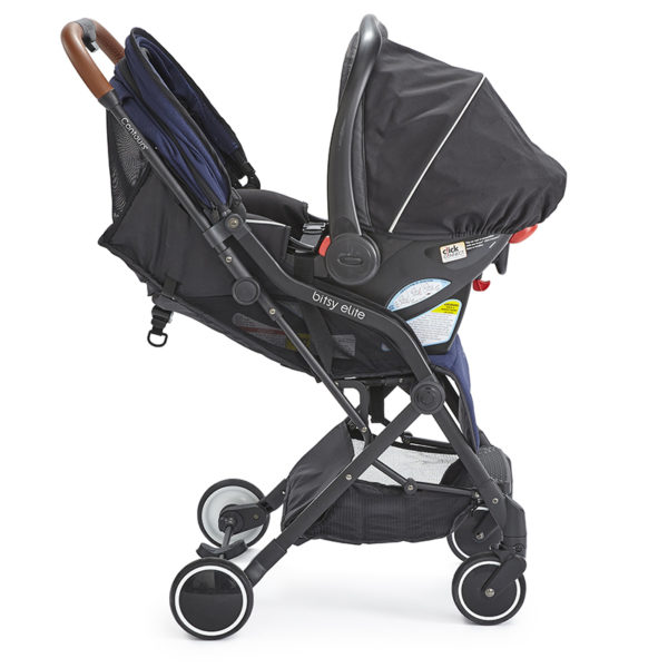 ZL037-SPH-8 Bitsy Elite Sapphire Blue Stroller with a car seat