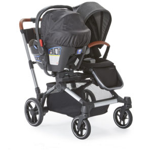 Contours Element Stroller with a car seat and stroller seat mode