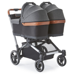 Element stroller with two bassinets attached