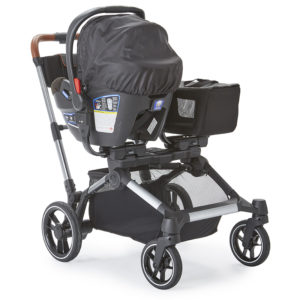 Contours Element stroller with an infant car seat using the Britax Adapter