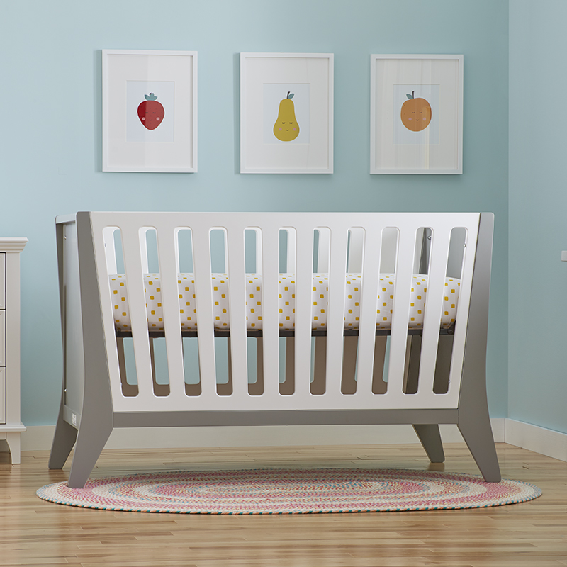 Rockwell Crib angled V2 highest position for crib mattress