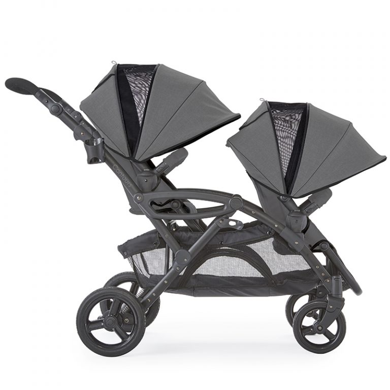 options lt double stroller yellow