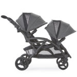 Contours Options Elite V2 Double Stroller with canopies extended